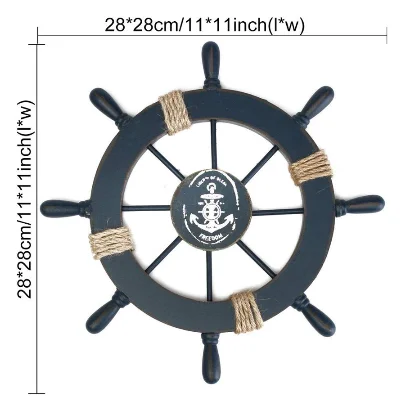 Средиземноморский Корабль Руль Морской Декор лодка колеса руля Деревянный Craft