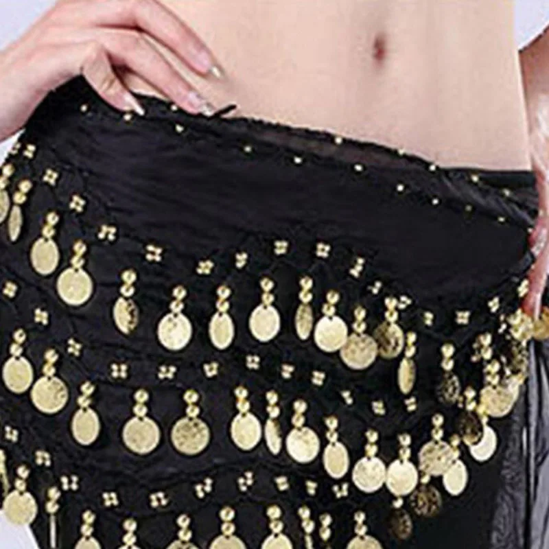 

Belly Dance Waist Chain Ollywood Indian Performance Metal Coin Dancewear Skirt
