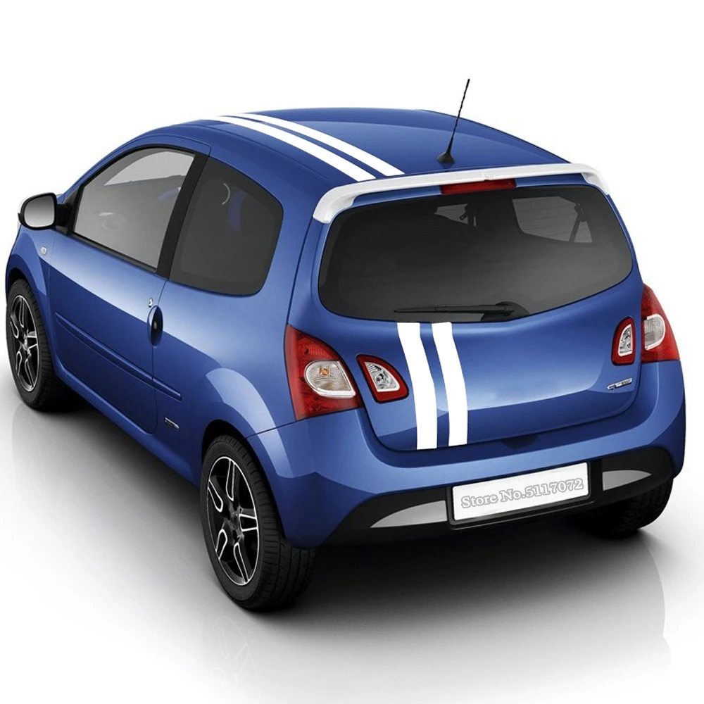 Автомобильная накидка спортивные полосы наклейки для Renault Megane Clio 1 полный корпус