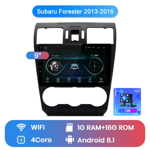WIFI (1GB 16GB) Junsun V1 Android 9,0 2G+ 32G DSP автомобильный Радио Мультимедиа Видео плеер для Subaru Forester 2013- навигация gps 2 din Авторадио - Цвет: WIFI (1GB 16GB)