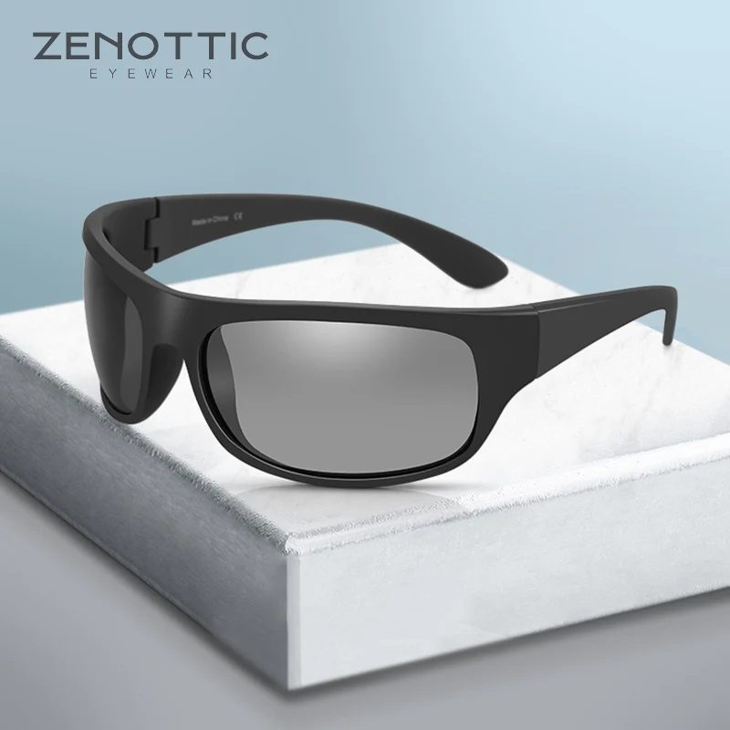 ZENOTTIC мужские спортивные поляризационные солнцезащитные очки TR-90 для вождения UV400