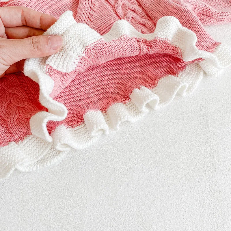 

Baby Girls Clothes Set Girls Sweaters Baby Sweater Coat Bodysuit 2pcs Autumn Winter Jacket Warm Coat Knit 0-18M