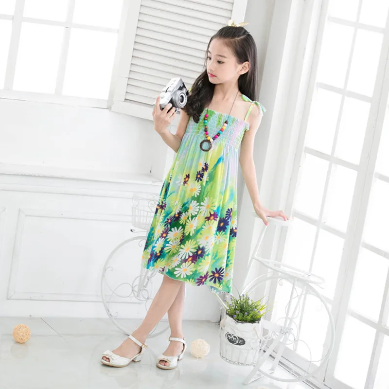 Платье Летнее из вискозы без рукавов на возраст от 3 до 18 лет | Детская одежда и