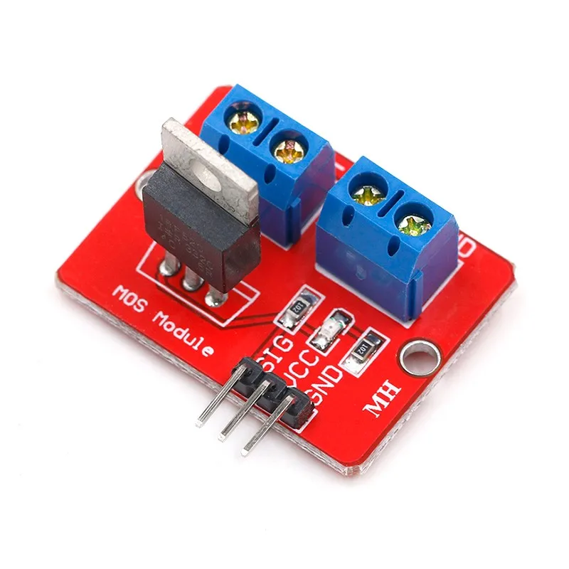 HNV 0-24 В верхняя кнопка Mosfet IRF520 драйвер MOS модуль для Arduino MCU ARM Raspberry pi | Электронные