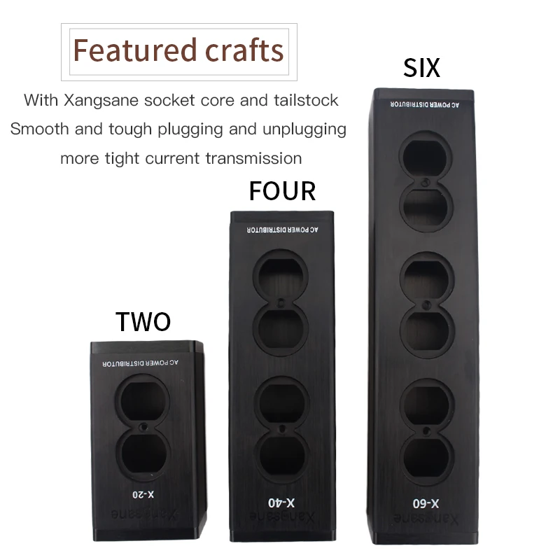 Корпус сетевого фильтра xangвпадины из алюминиевого сплава с 2/4/6 дополнительными