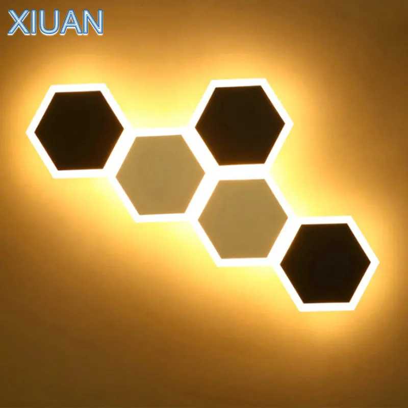 Современное украшение дома 6 Вт DIY дизайн шестигранный настенный светильник