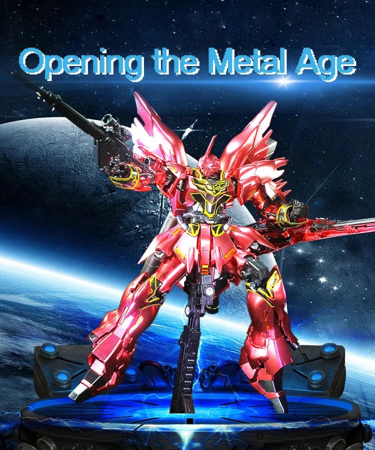 BANDAI RG 1/144 MSN 06S Sinanju воина гундама металлический раскраска игрушки Фигурки до