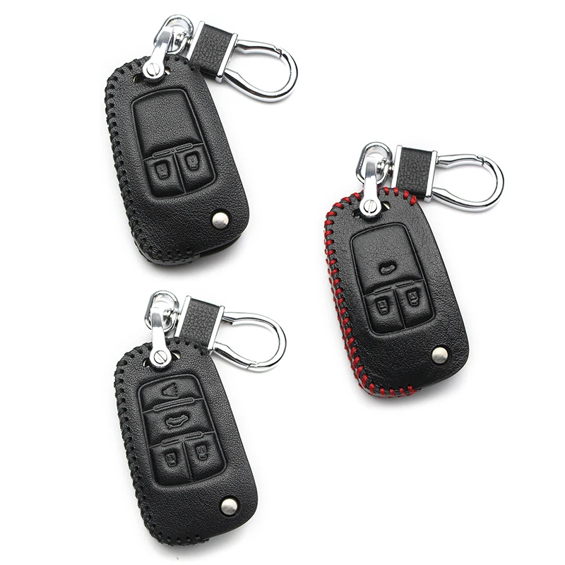 2 3 4 кнопки автомобильный чехол для ключей кожаный дистанционная защита Chevrolet Cruze Malibu Aveo круиз брелок авто