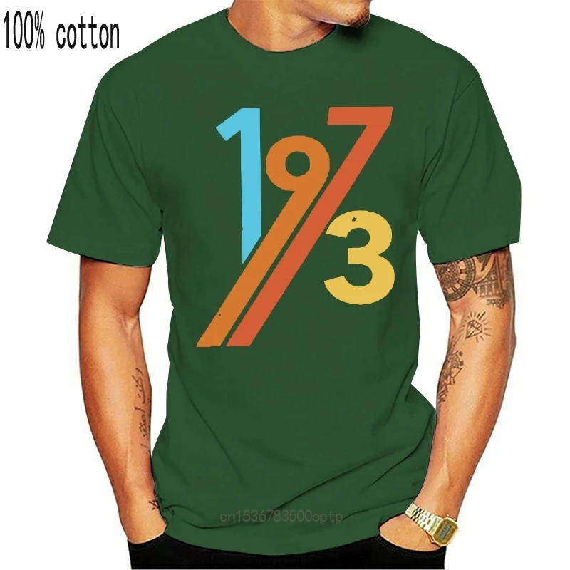 

New Customized 1973 Tshirt For Men 100% Cotton Classic Sunlight Men Tee Shirt Size Xxxl 4xl 5xl Streetwear Hiphop Top