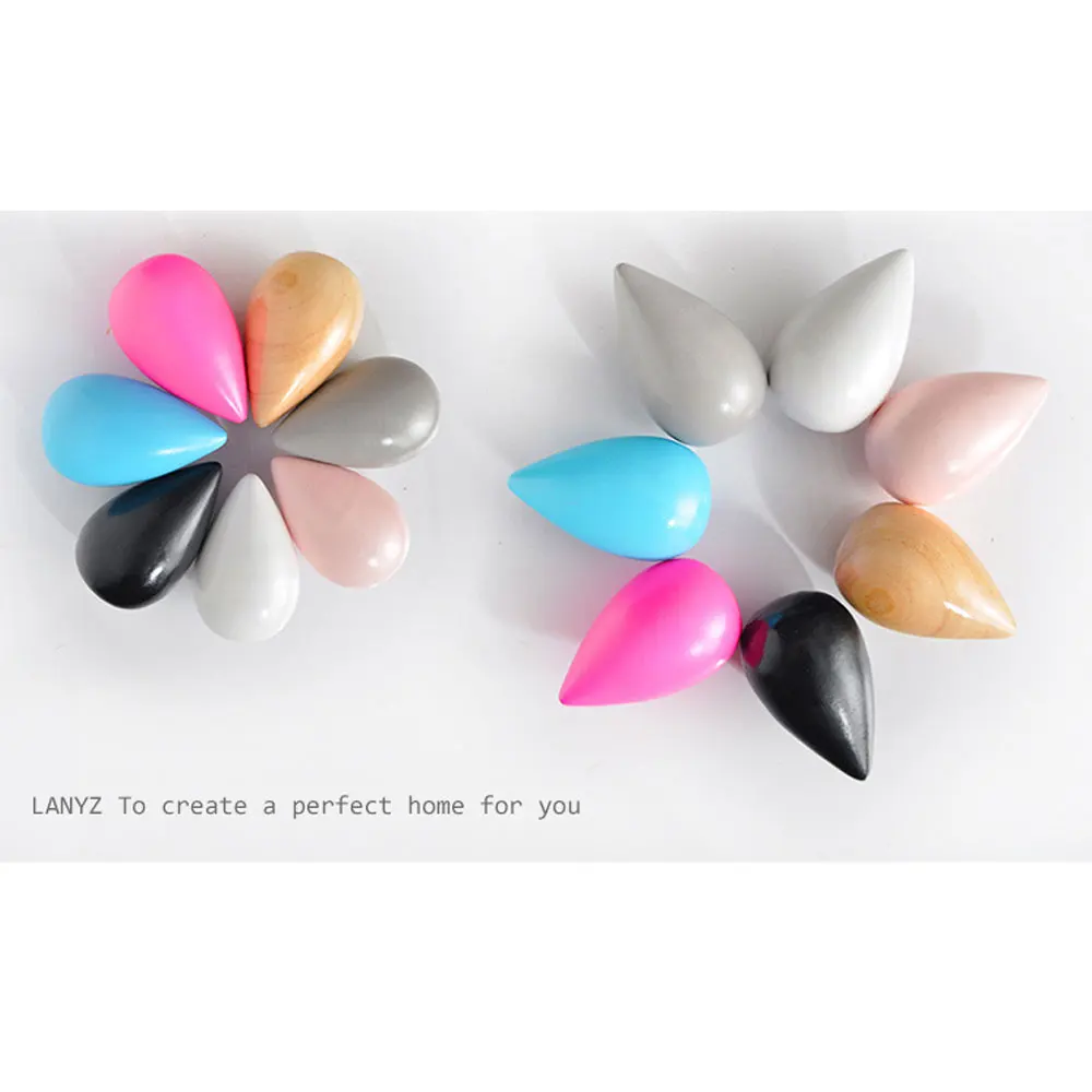 1 шт. в форме капли воды минималистский дизайн деревянные декоративные