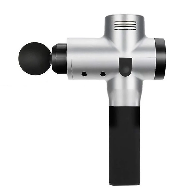 Глубокий перкуссионный массажный пистолет 20 скоростей Вибрация мышц 4 головки