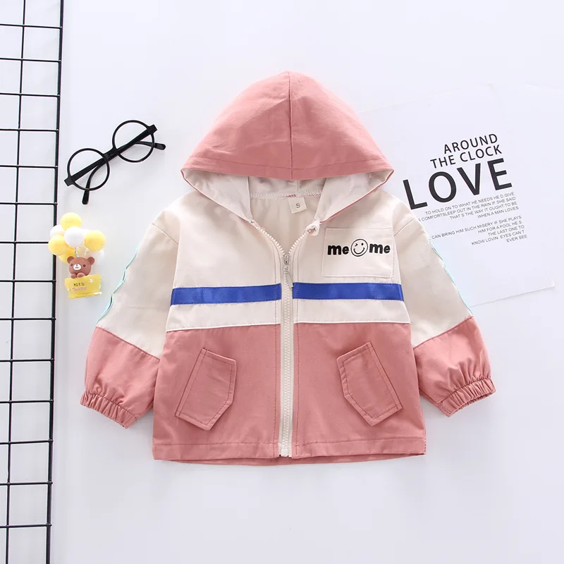 Куртка на молнии с капюшоном для мальчиков и девочек спортивный костюм надписью