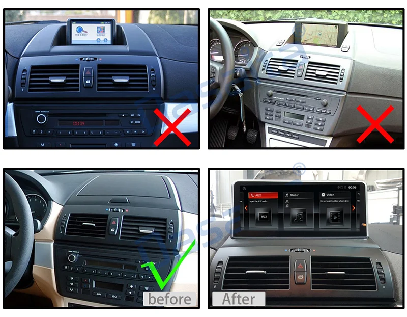 Android Системы автомобиль радио планшет для BMW X3 E83 2005 2008 Carplay IPS сенсорный Экран Авто