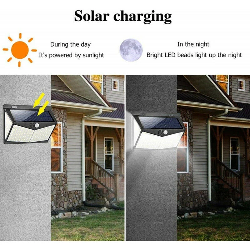 

Walkway Solar Light Garden Tool 1W Black 208 LED Waterproof Motion Sensor