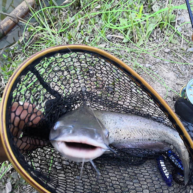 Горячие Fly Рыболовная сачок сетка для ловли форели деревянная рама ручка