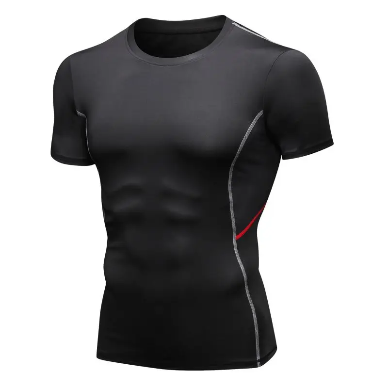 

Men Running T-Shirts, Quick Dry Compression Sport T-Shirts, Fitness Gym Running Shirts Tees, Men Quick-drying Jersey Sportswear