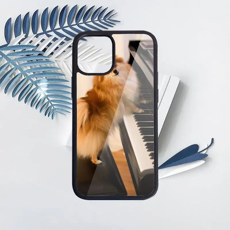 

Pomeranian dogs dog Phone Case PC for iPhone 11 12 pro XS MAX 8 7 6 6S Plus X 5S SE 2020 XR Luxury brand shell funda