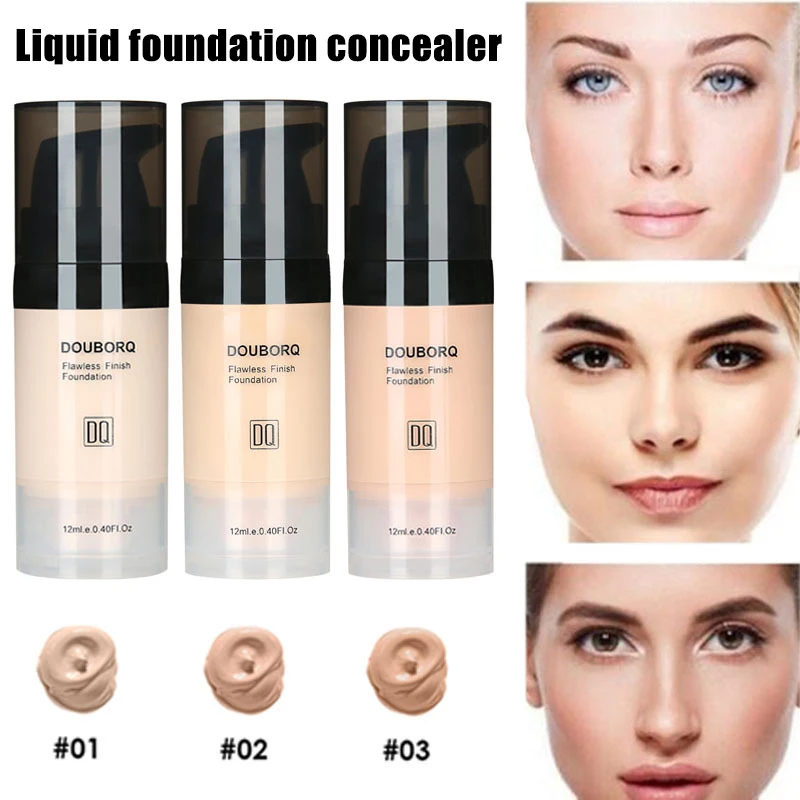 

Full Cover Liquid Foundation Concealer Dark Circles Reducing Lasting Waterproof BB Cream Profession Cosmetic M88
