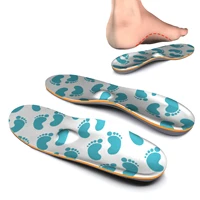 blue footprint inserted eva orthopedic arch support insoles for flat feet fasciitis heel pain full length ifitna
