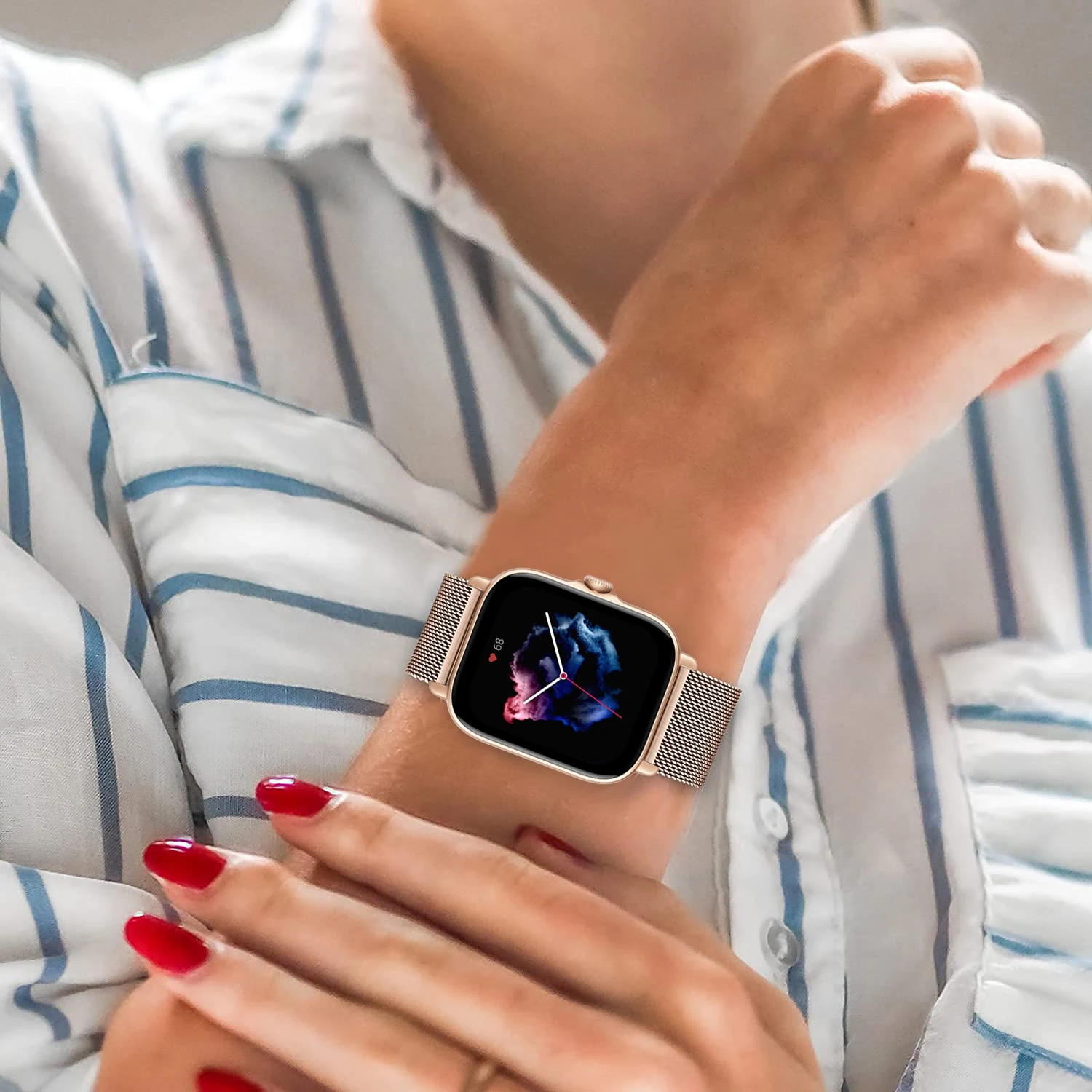 Ремешок 20 мм/22 мм для Amazfit GTS/2/2e/3/GTS2 Mini/GTR/3/Pro/GTR2/47 мм/42 мм/stratos магнитный ремешок