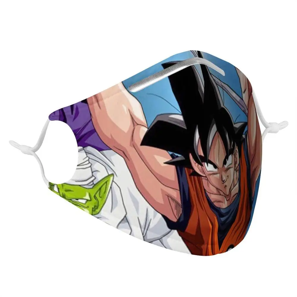 PM2.5 мультфильм Dragon Ball женский и мужской респиратор с 4 фильтрами модная моющаяся