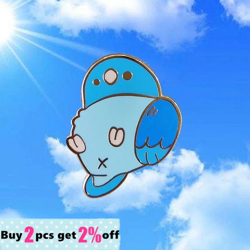 Милый мир голубь металлический эмалевые булавки Пшеница вкусные ломтики