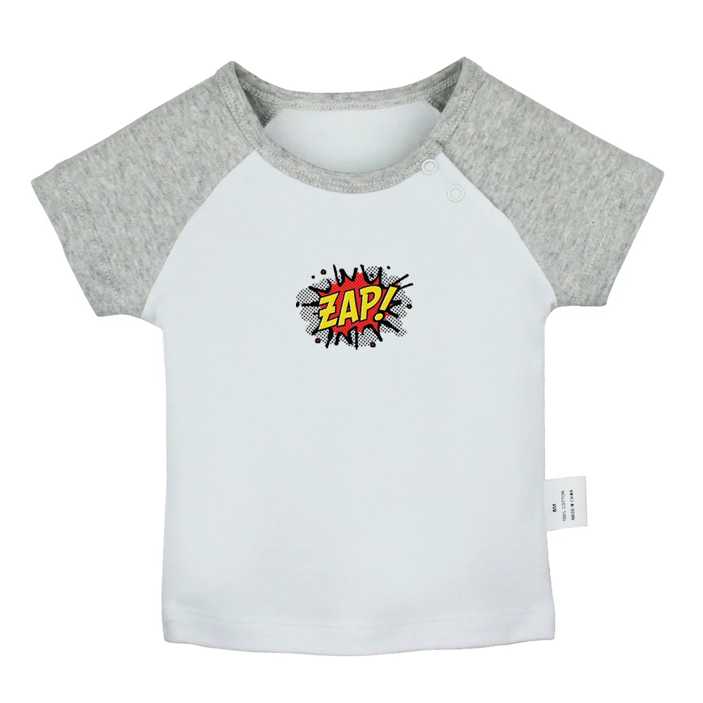 Дизайнерские футболки для новорожденных с надписями супергероев BAM Футболки