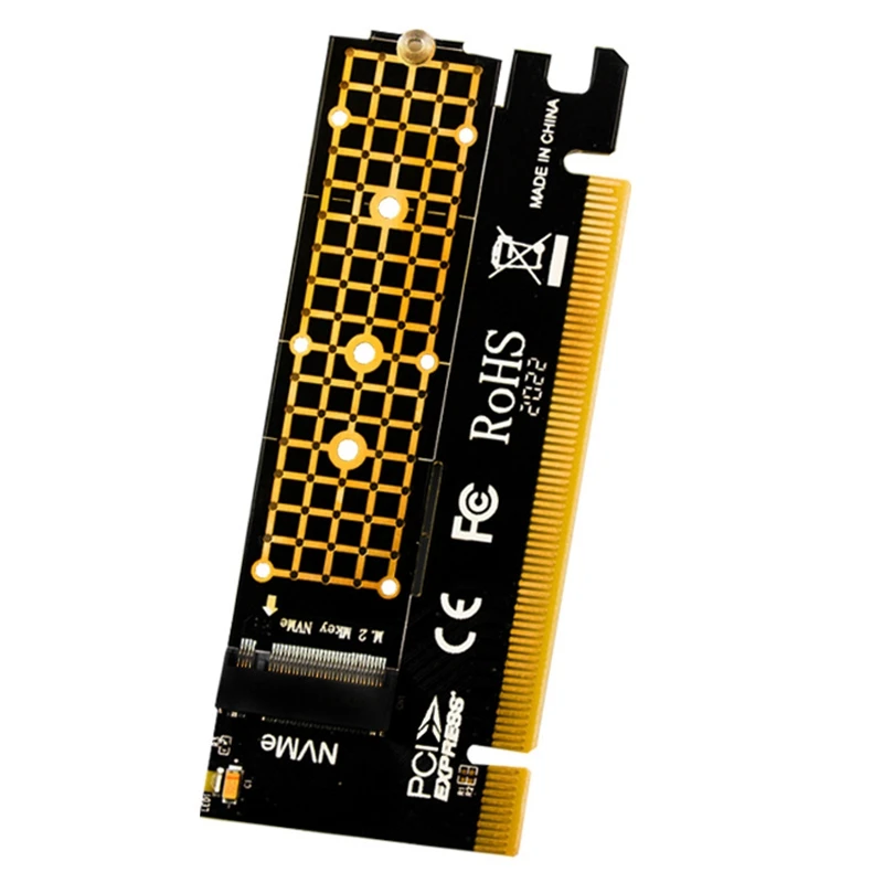 

JEYI M.2 NVME Плата расширения PCIE3.0 пористая карта рассеивания тепла M-Key 2230/2242/2260/2280 Pci-E X16 слот