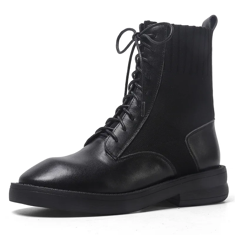 FEDONAS/2020 г. популярные женские ботильоны из натуральной кожи в стиле пэчворк