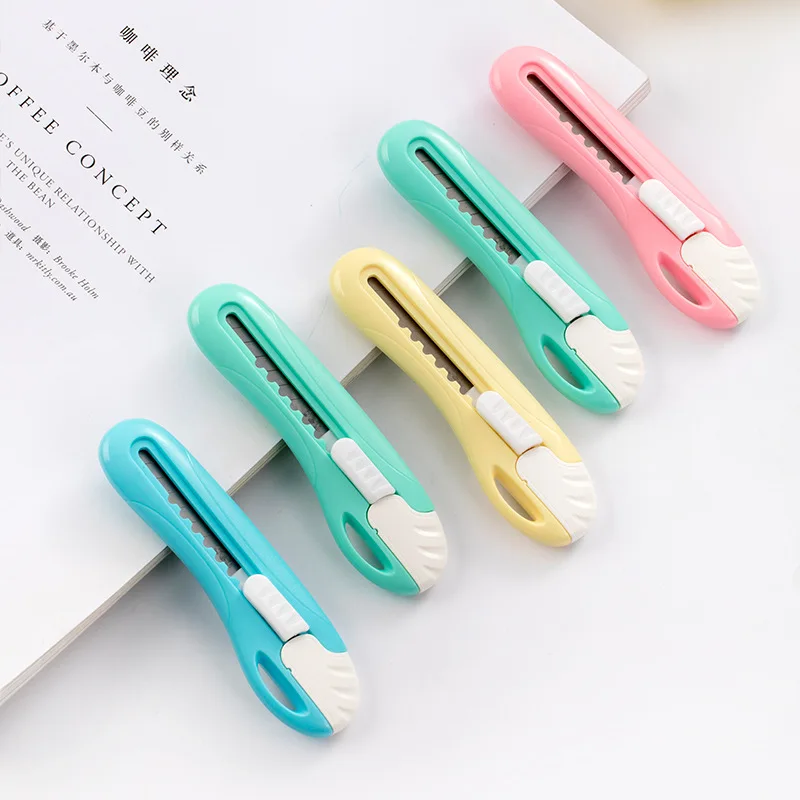 Симпатичный цветной универсальный нож резак для бумаги резки лезвие бритвы