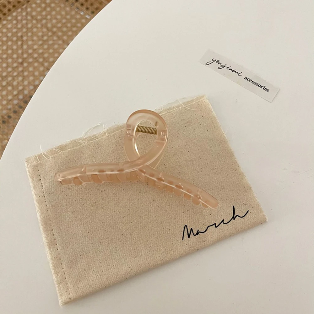 

1Pcs Women Hair Clip Acrylic Hairpins Cross Transparent Hair Crab Claws Girls Make Up Washing Tool Hair Accessories Decoration