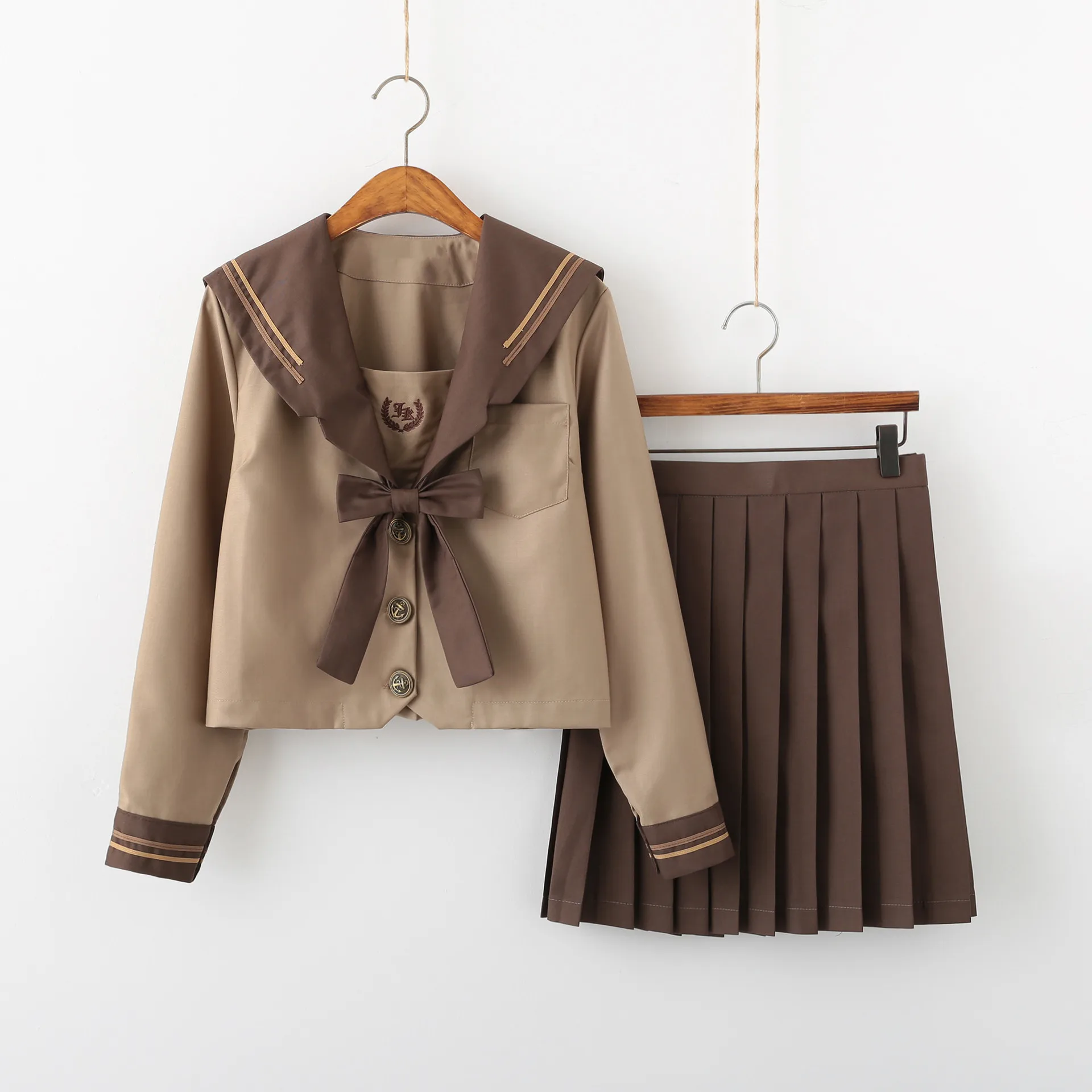 По сравнению с Размеры d JK школьная униформа для девочек размера плюс вышивка