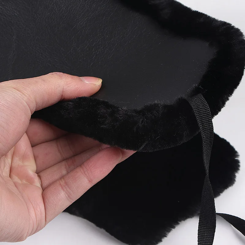 Высококачественная зимняя шапка ушанка мужская кожаная Снежная меховая русская