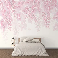 custom 3d wallpaper murals romantic pink cherry blossom flower vine large mural wallpaper for bedroom walls home decor modern