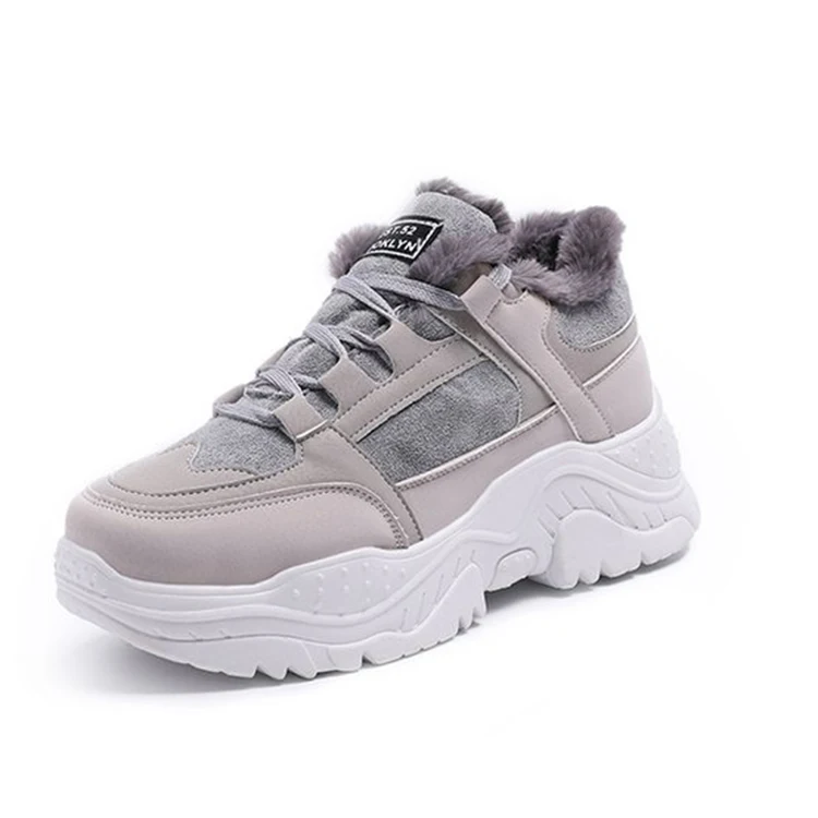 2019 г. Зимняя женская обувь теплые женские зимние ботинки на платформе