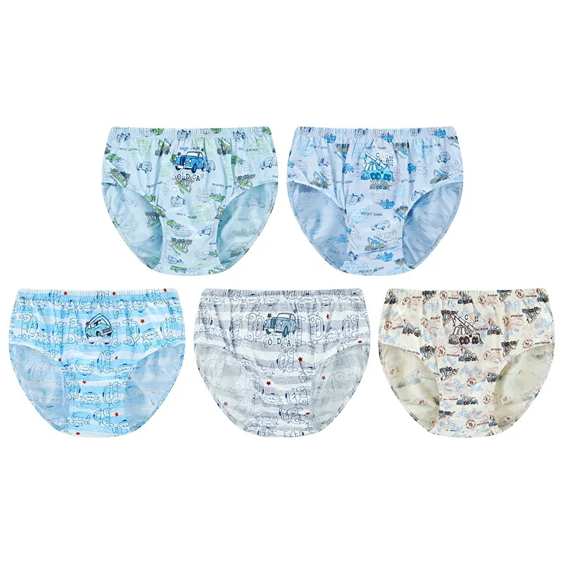 Хлопковые эластичные детские трусики OBU203121 из спандекса для детей 5 шт./корзина