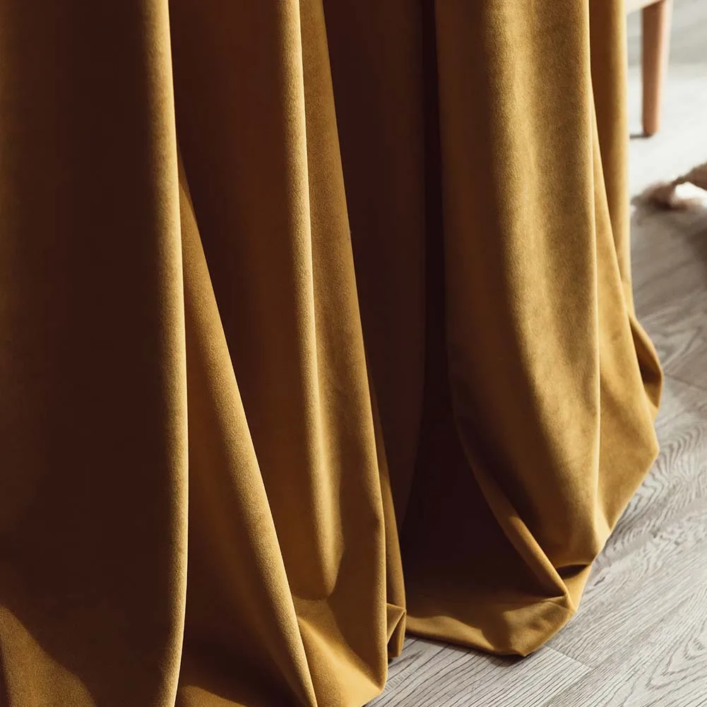 Мягкие бархатные шторы NAPEARL с высоким затенением для гостиной окон универсальные