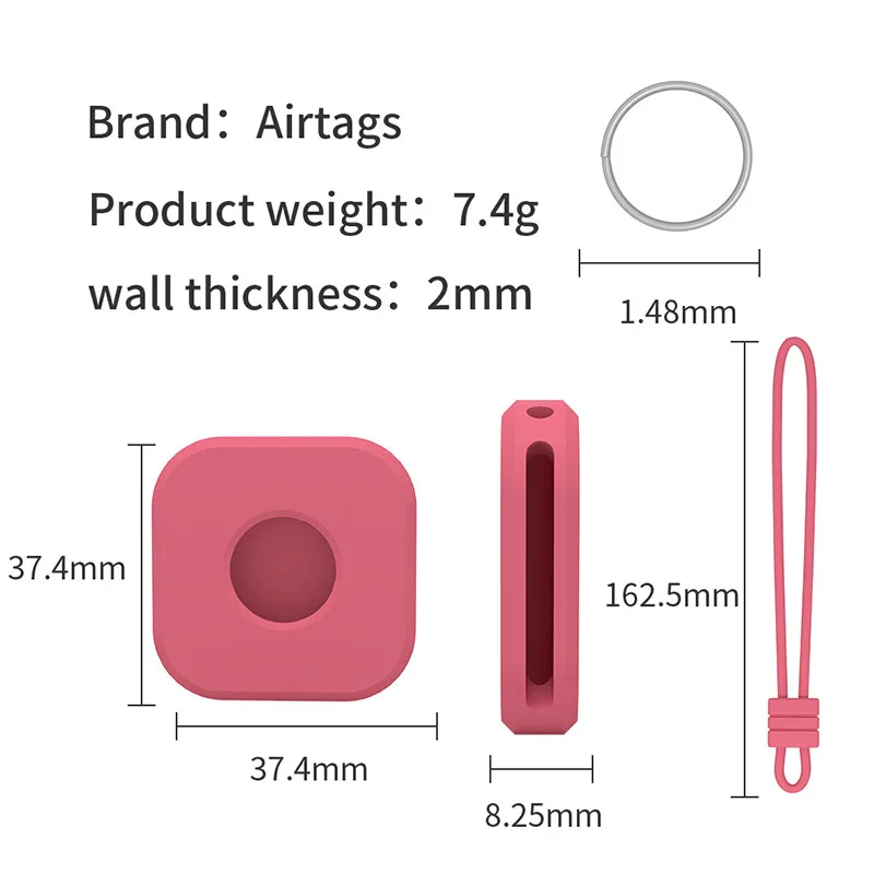 protective cover location tracker silicone case with buckle for airtags tracker wearable devices smart accessories free global shipping
