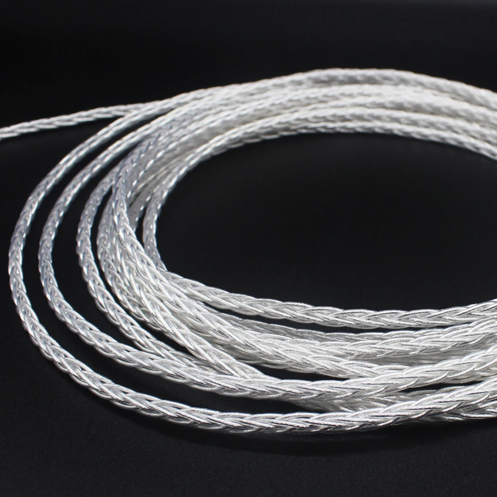 [ 2.5mm Right Angle ] 2.5mm Male to 4.4MM Female 8 Core Silver Plated Headphone Earphone Audio Adapter Cable New in Box