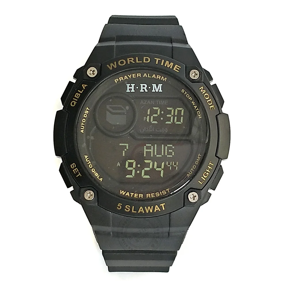 Мусульманские спортивные часы с азанским временем и молитвенным будильником