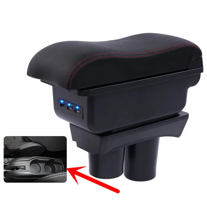 Подлокотник для Peugeot 301 USB-зарядка усиление интерфейса центральный контейнер