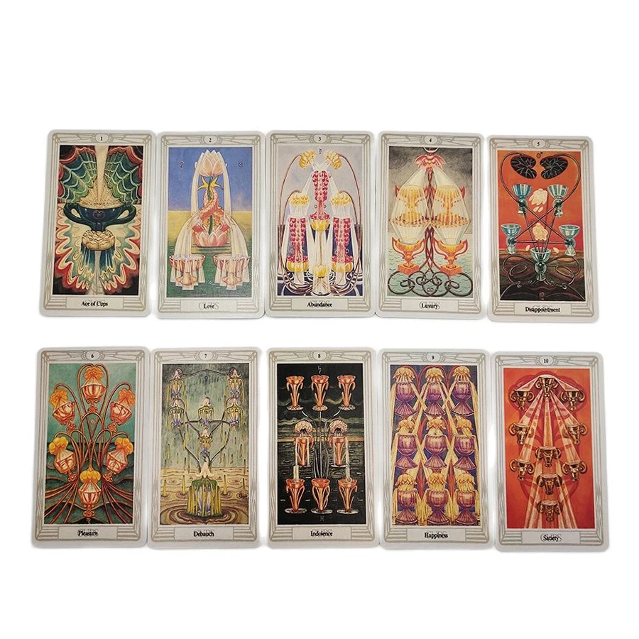 Aleister Crowley Tarot Deck Divination Fate Gameplay 78 Sheet Cards Family Entertainment Party Playing Board Game | Спорт и
