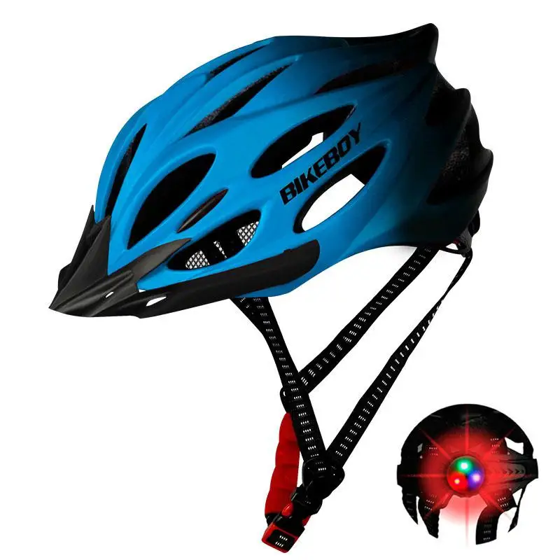 Gradient blue Bikeboy унисекс Велосипедное оборудование ультра легкий шлем для горного велосипеда дорожный велосипед велосипедный шлем - Цвет: Gradient blue