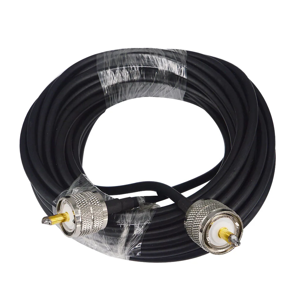 Радиочастотный коаксиальный кабель UHF разъем «Папа-папа» UHF PL259 Male to UHF Male PL259 RG58 Pigtail кабель 50 см 2 м 5 м 10 м