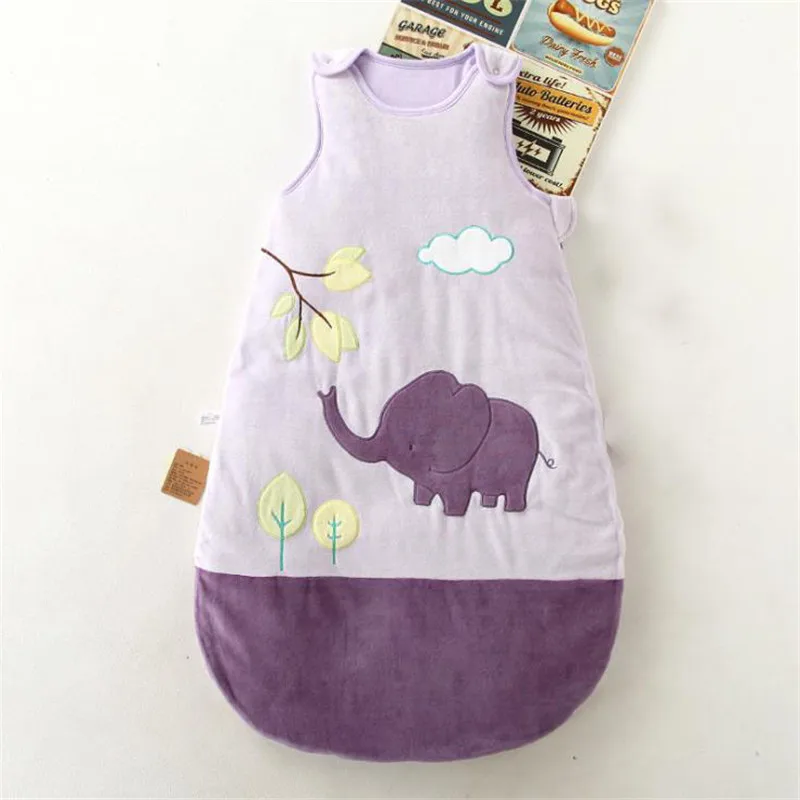 Детский спальный мешок зимний хлопковый теплый без рукавов 85 см конверт