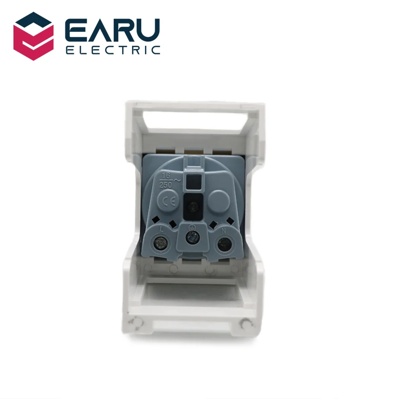 1 шт. DIY французская Стандартная карта FR монтажная розетка на Din-рейку 16 А 250 В