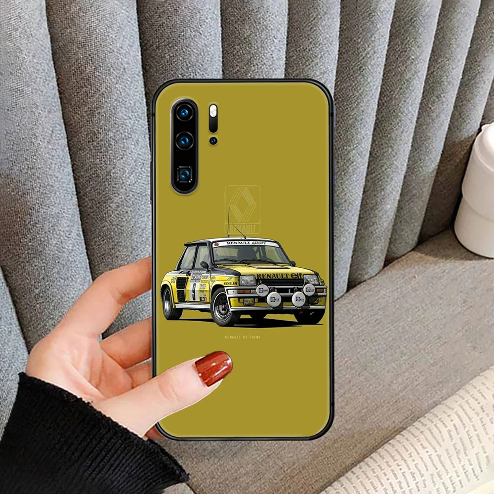 

Renault Phone case cover For Huawei P Mate Smart 10 20 30 40 Lite Z 2019 Pro black black shell luxury cover tpu waterproof 3D