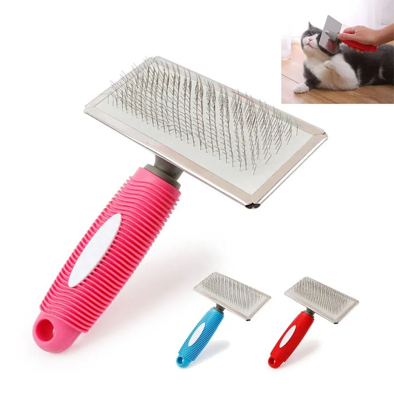 

Pet Comb Hair Removal Comb for Cats Dogs Needle Cleaning Brush Grooming Tool Non Slip Durable Reduces Shedding Puppy Dog Brush