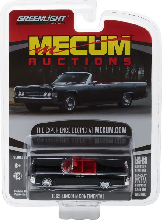 GreenLight 1:64 1965 Lin coln модель автомобиля из континентального сплава металлические