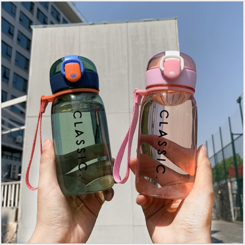 

Outdoor Sport Water Bottle Leisure Cup Plastic Large Capacity Kitchen Water Cup Men Women Kids Student Protable Bottle For Water